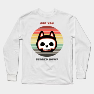 Sunset Cat / Are You Scared Now? Long Sleeve T-Shirt